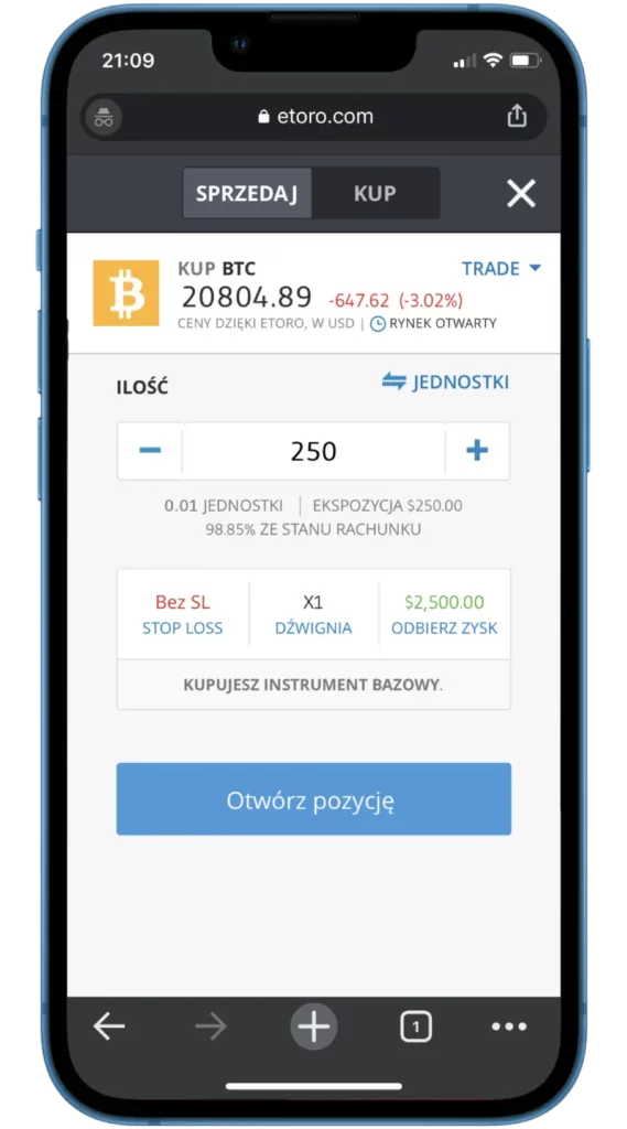 Kup BTC