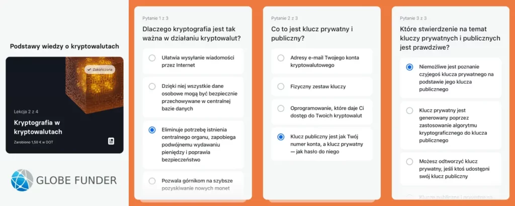 Kryptografia w kryptowalutach odpowiedzi