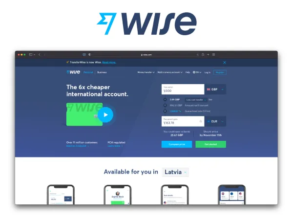 Wise Transferwise cz